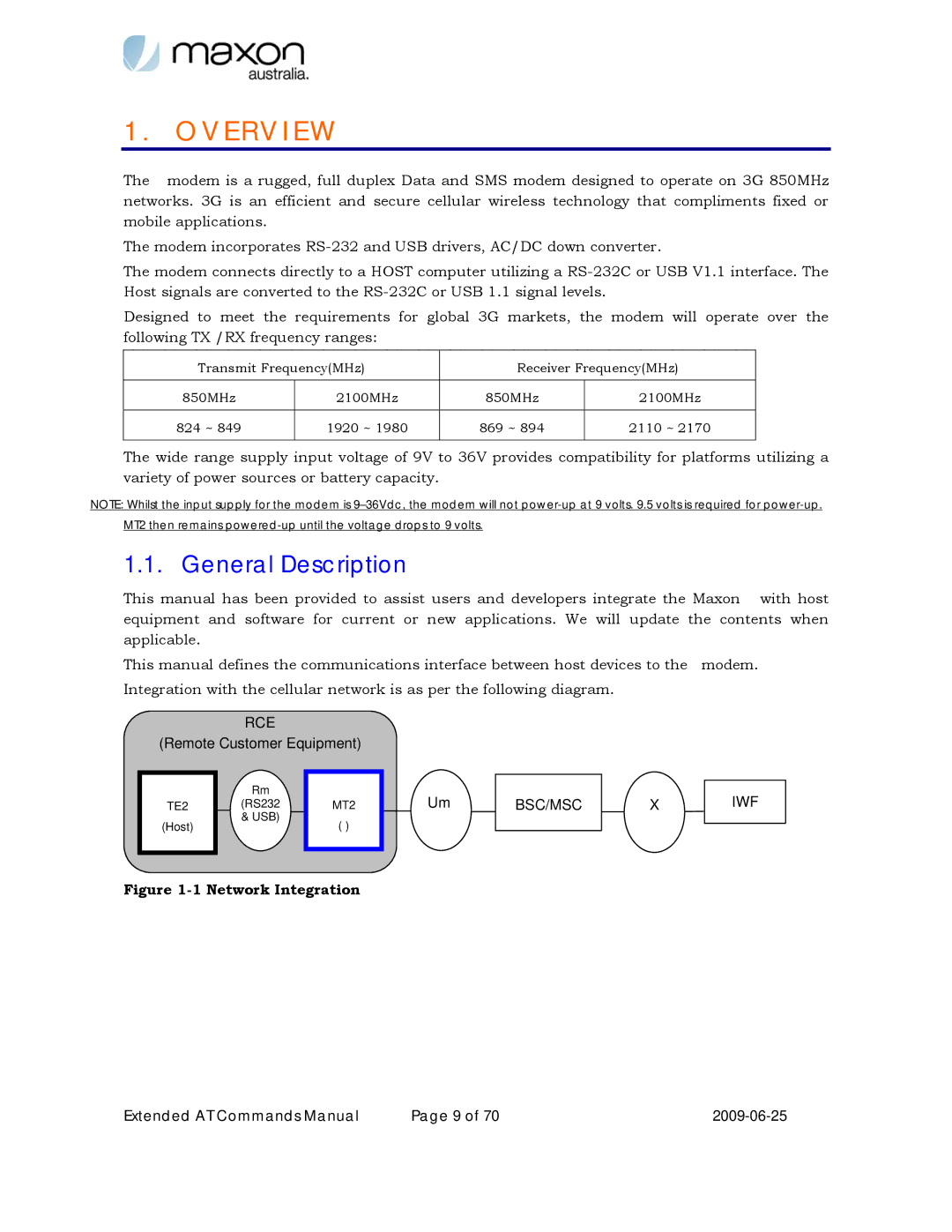 Maxon Telecom MM-6280IND manual Overview, General Description 