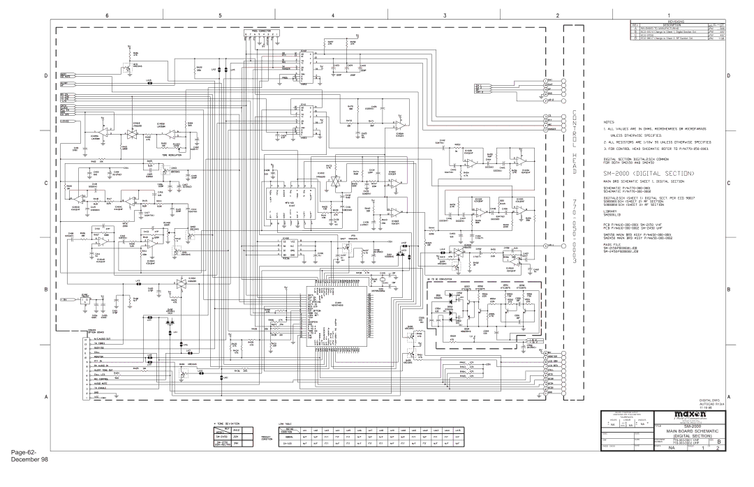 Maxon Telecom SM-2000 service manual Page-62- December 