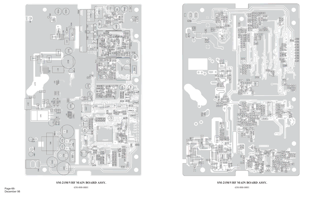 Maxon Telecom SM-2000 service manual SM-2150/VHF Main Board Assy, Page-66 December 