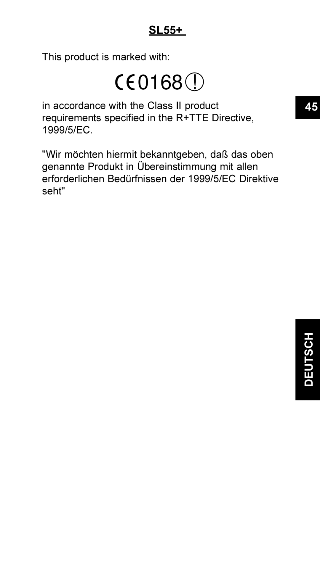 Maxon Telecom UM-SL55 user manual Deutsch 