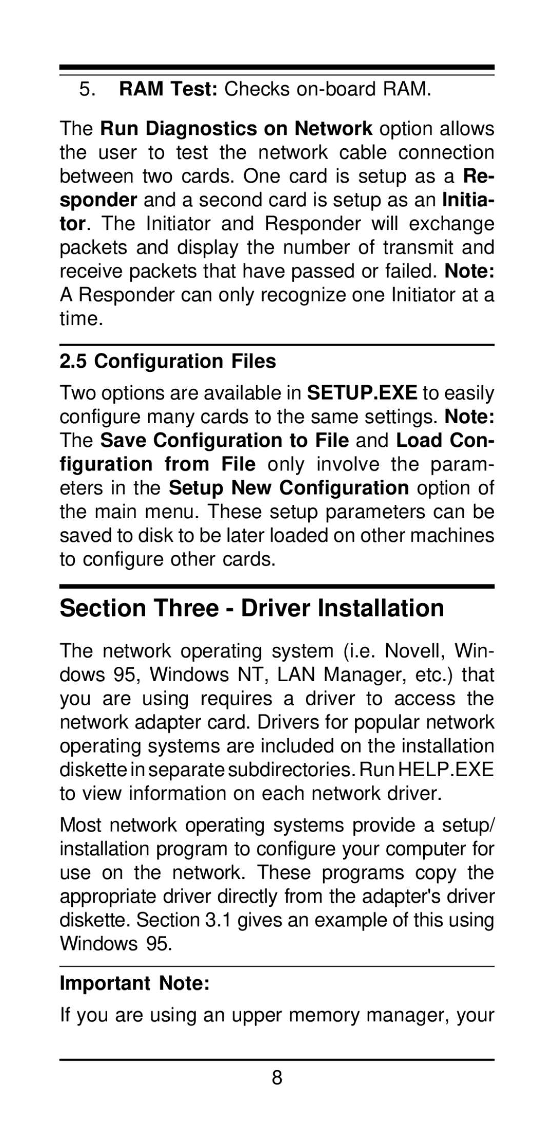 MaxTech NX-32PCI manual Section Three Driver Installation, Important Note 