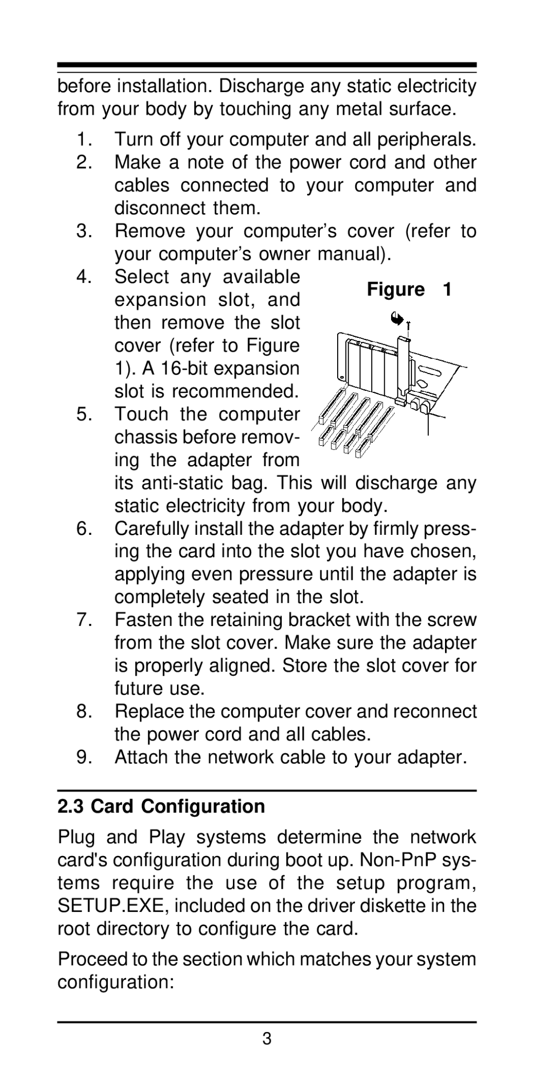 MaxTech NXP-16 manual Card Configuration 