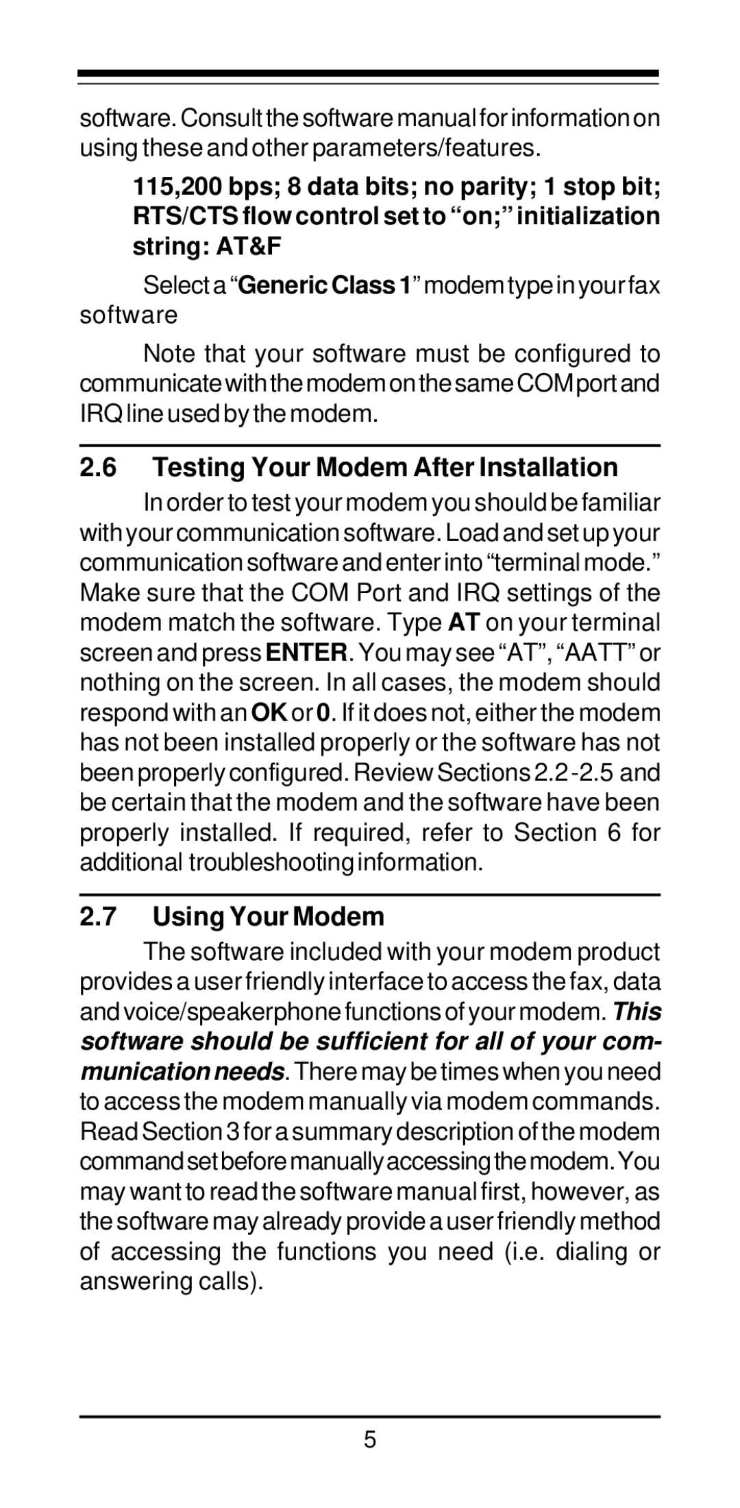 MaxTech PCI Internal Voice/FAX/Data/Speakerphone Modem user manual Testing Your Modem After Installation, Using Your Modem 