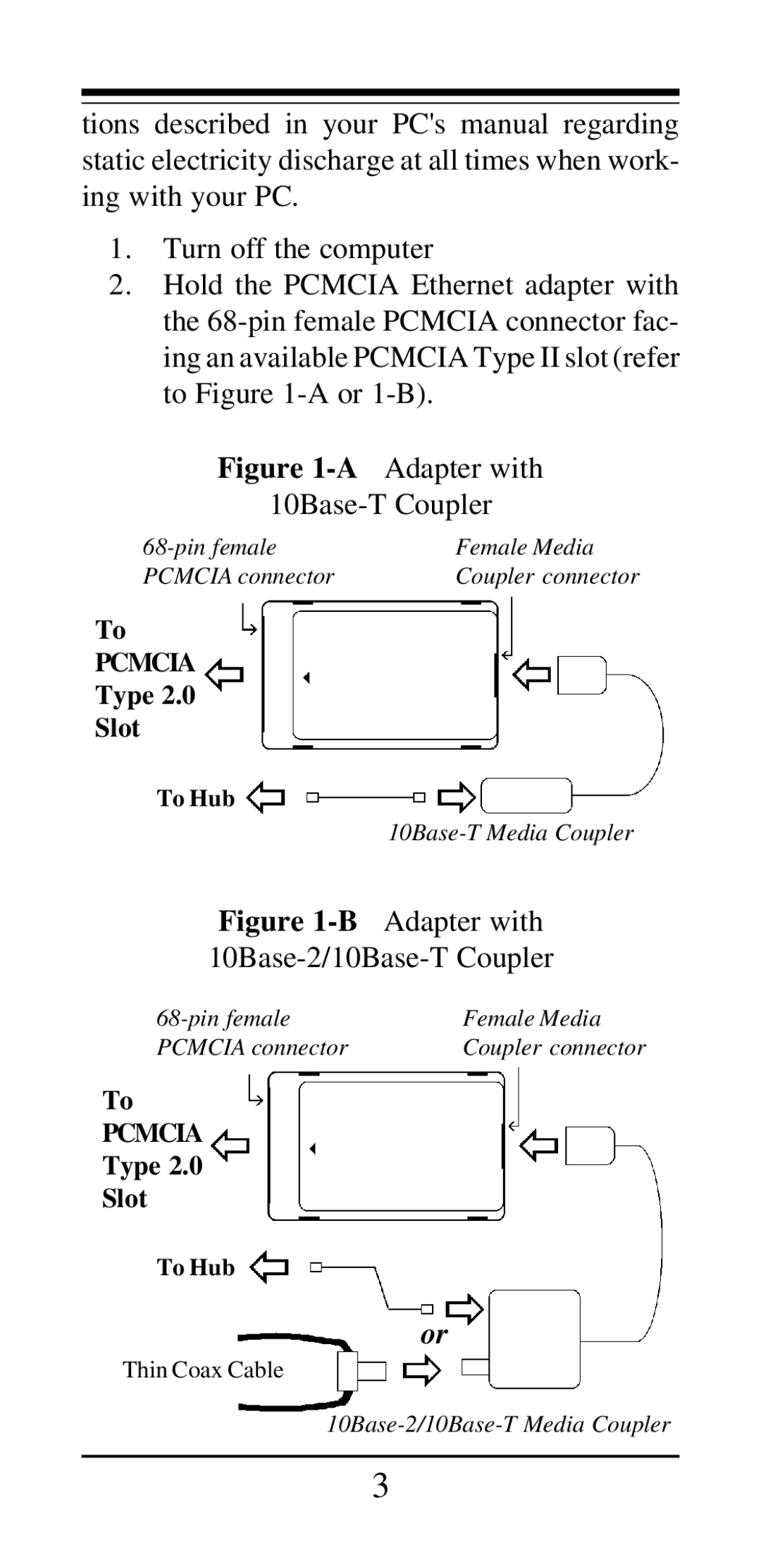 MaxTech PCN2000 Series manual AAdapter with 10Base-T Coupler 