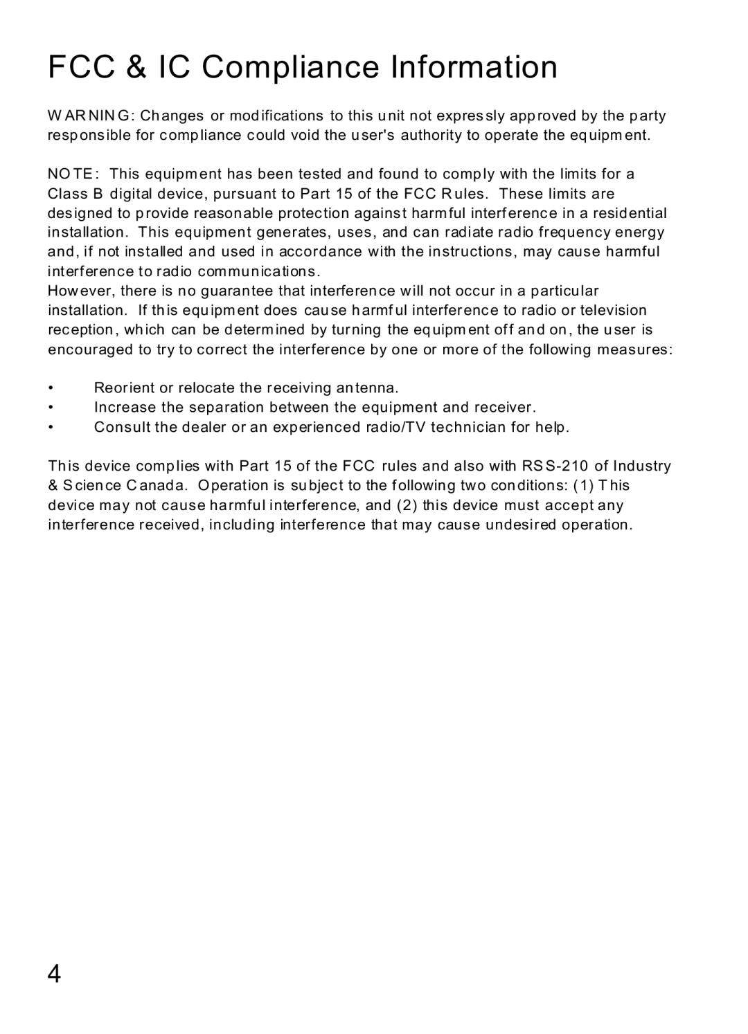 MaxTech Transceiver manual FCC & IC Compliance Information 