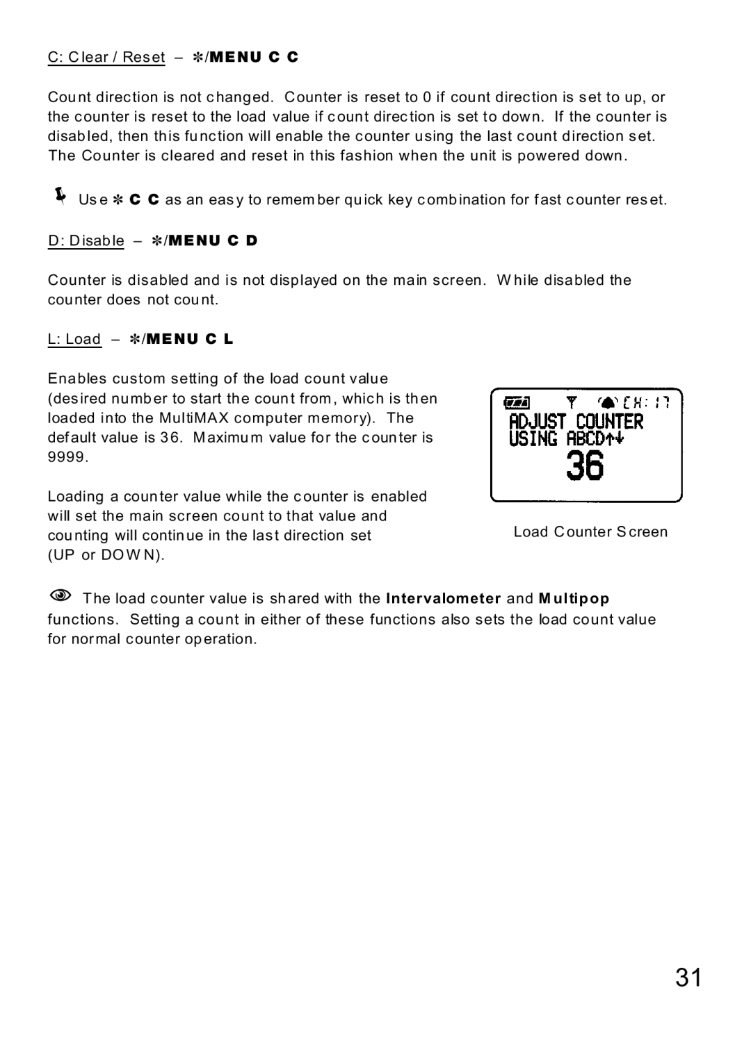 MaxTech Transceiver manual Load ~/MENU C L 