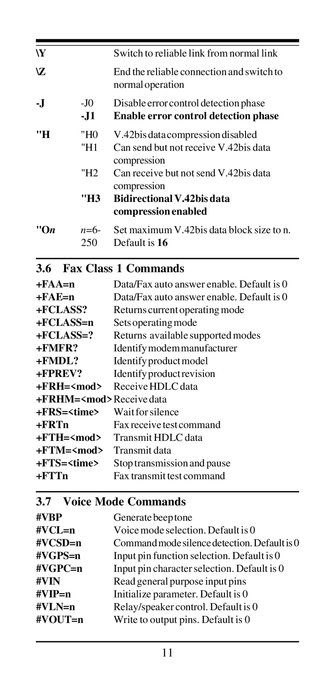 MaxTech V.32bis, V.42bis user manual Switch to reliable link from normal link 