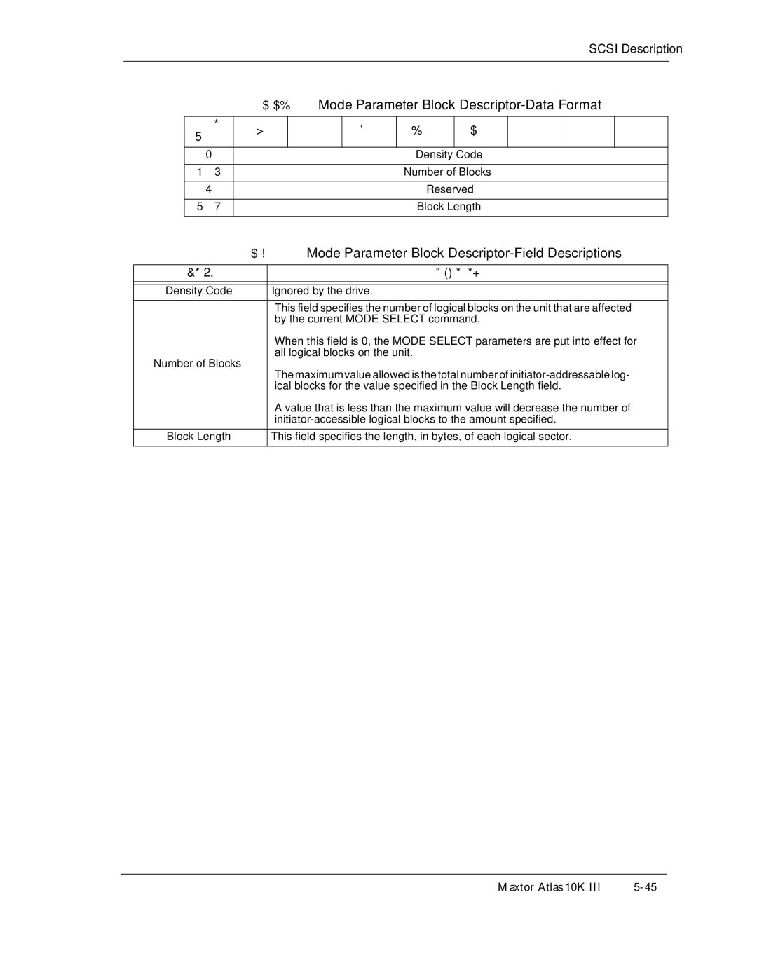 Maxtor 10K III manual $Vg$Kv, Initiator-accessible logical blocks to the amount specified 