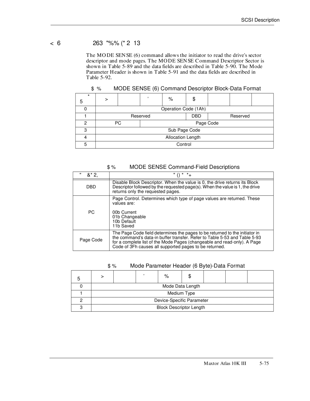 Maxtor 10K III manual Dbd, Reserved Code, Returns only the requested pages 