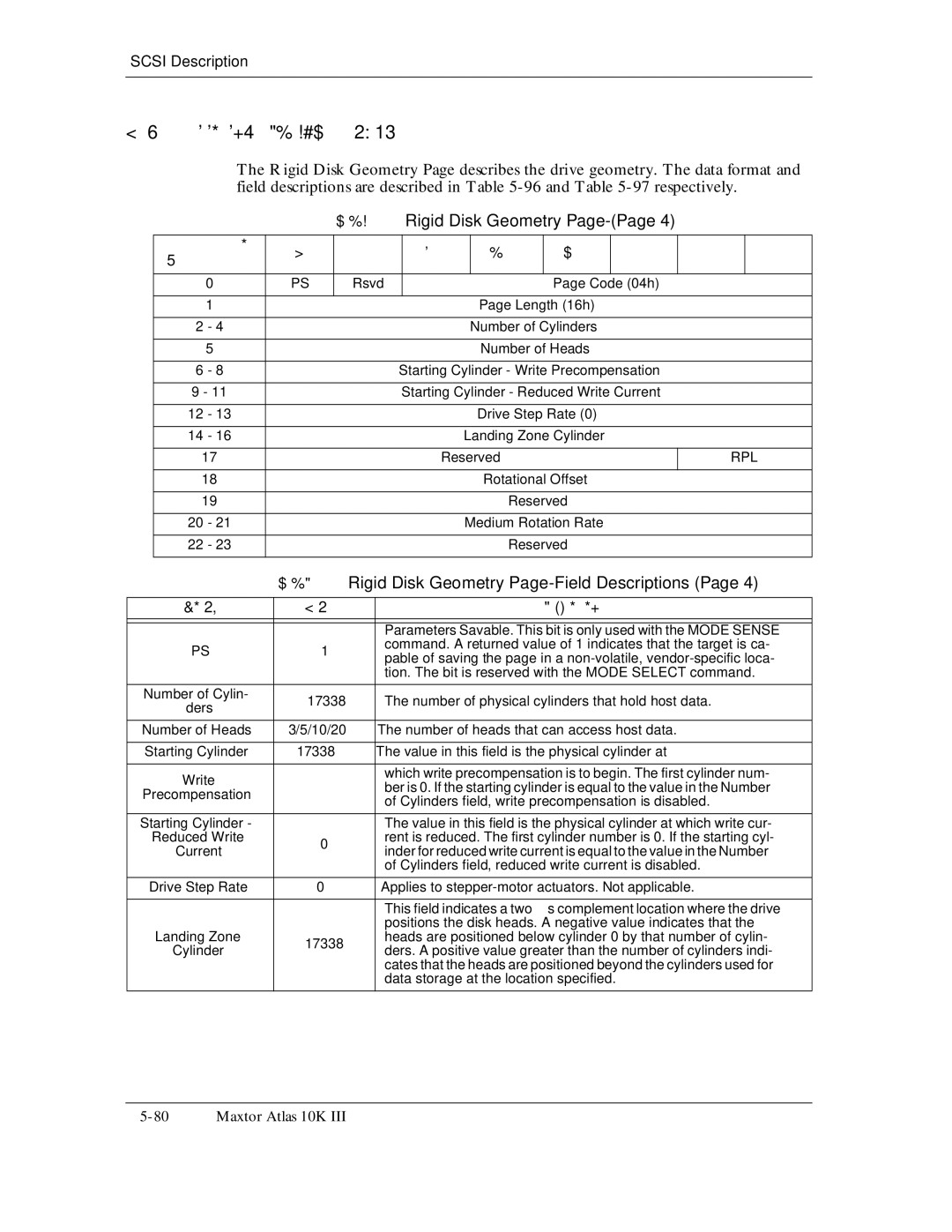 Maxtor 10K III manual Rigid Disk Geometry Page-Page, Page4, Rpl 