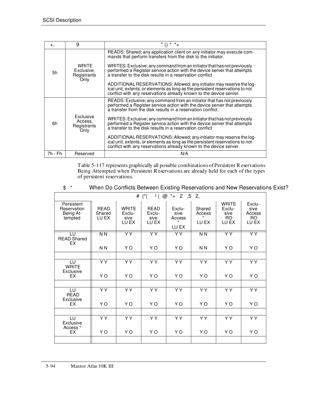 Maxtor 10K III manual Persistent reservations, Lu Ex 