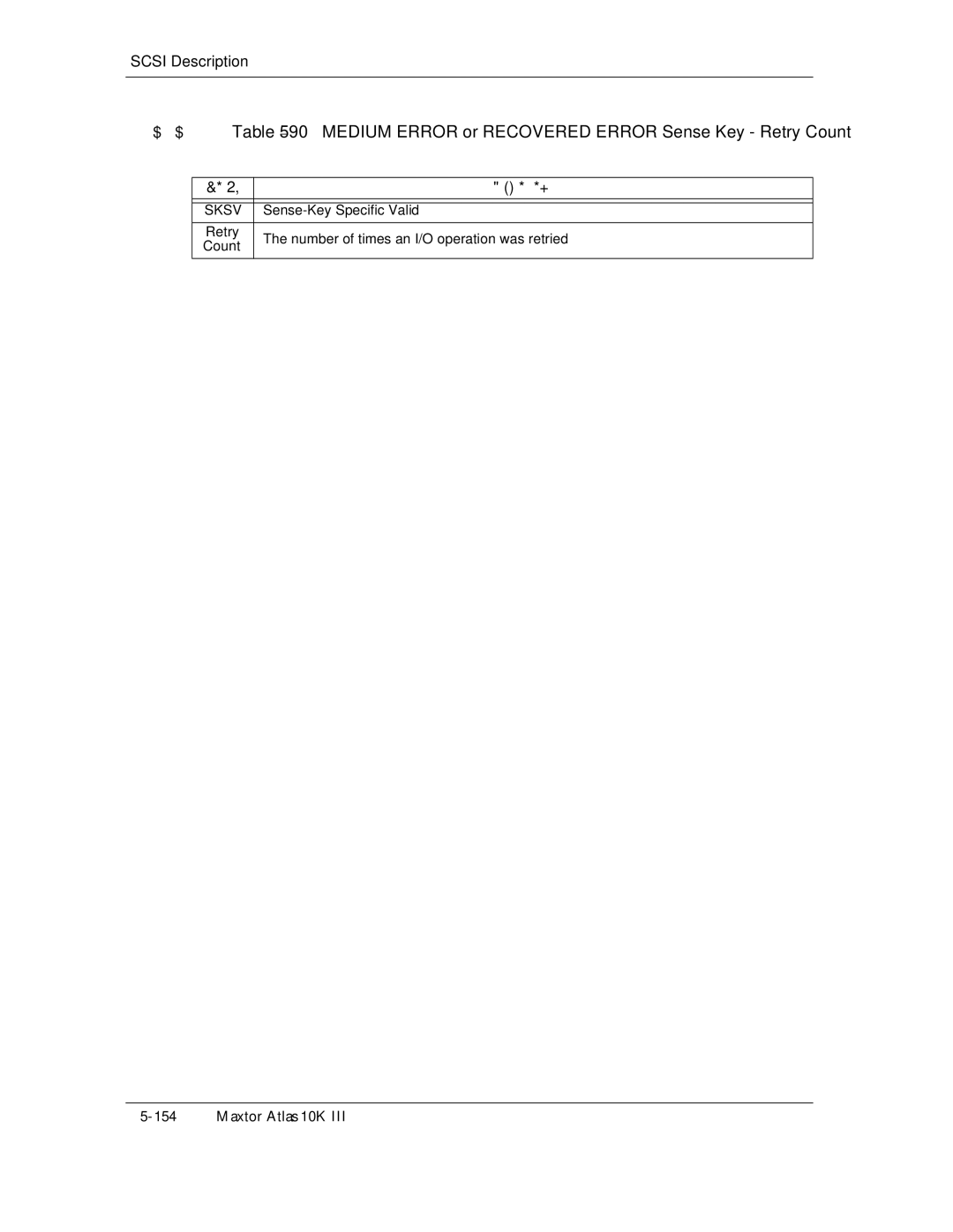 Maxtor 10K III manual Medium Error or Recovered Error Sense Key Retry Count, Sksvkgnf 