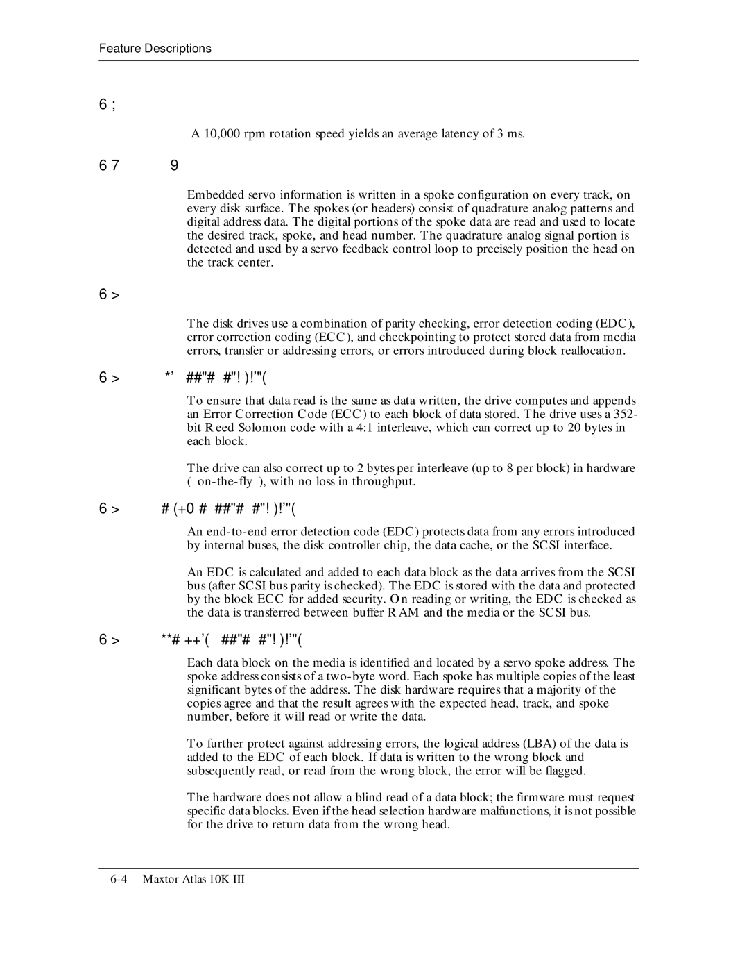 Maxtor 10K III manual Number, before it will read or write the data, For the drive to return data from the wrong head 