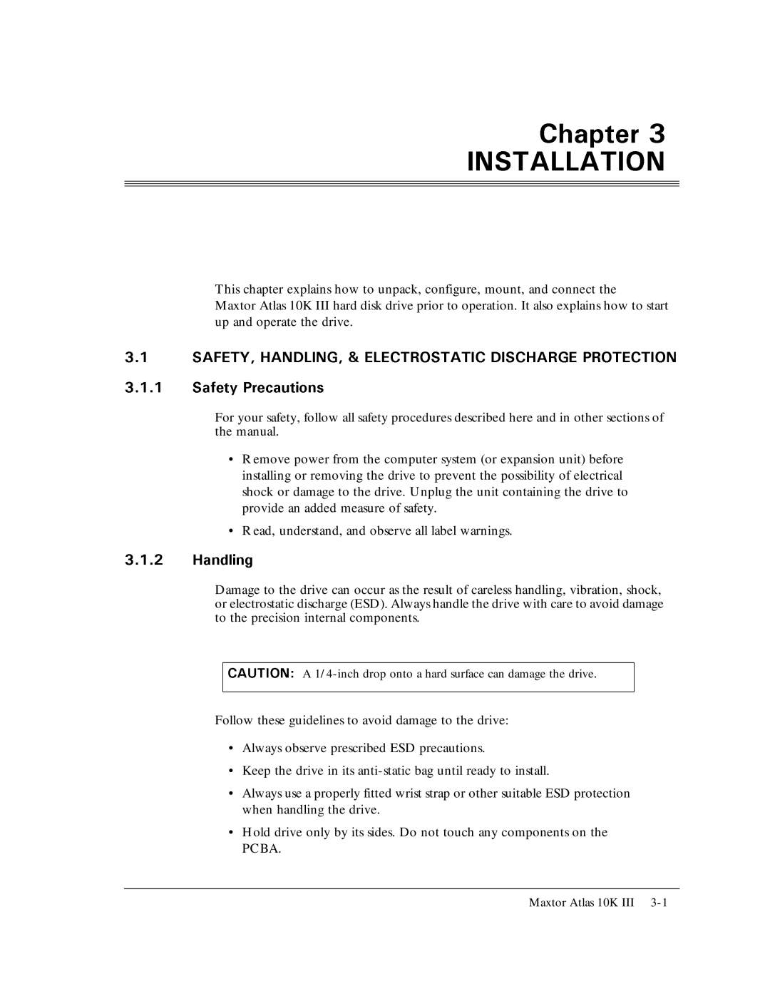 Maxtor 10K III manual #76+10PCBA 