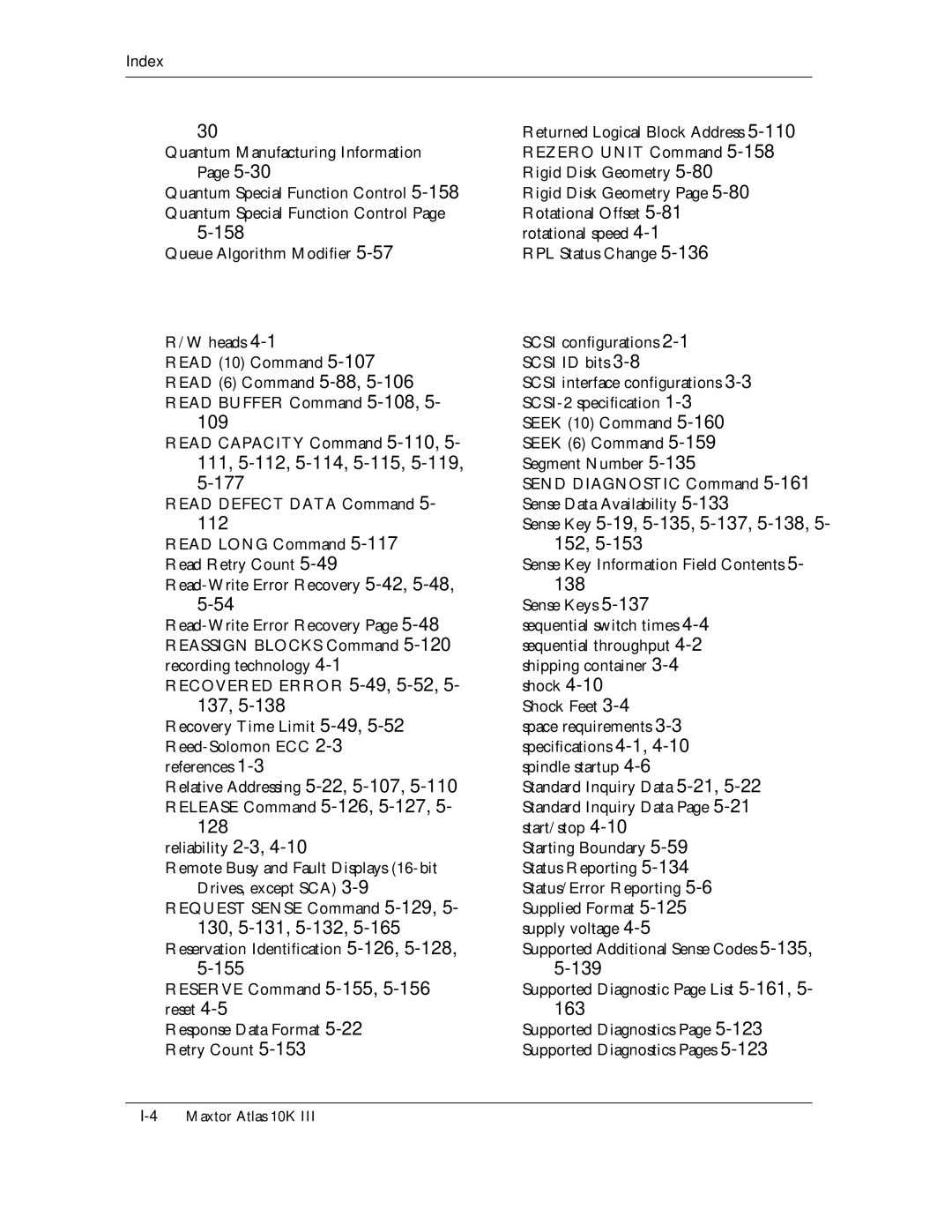 Maxtor 10K III manual 158 