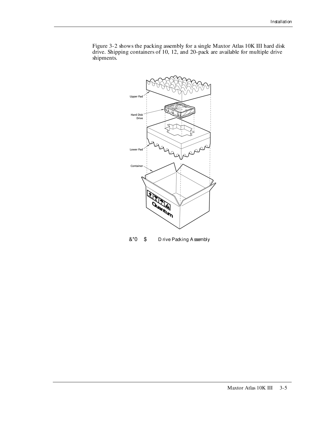 Maxtor 10K III manual Kiwtg, Drive Packing Assembly 