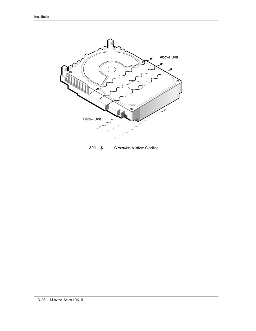 Maxtor 10K III manual Kiwtg, Crosswise Airflow Cooling 