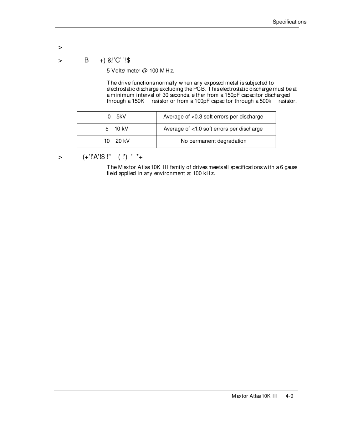 Maxtor 10K III manual +.%641/#06+%4+5WUEGRVKDKNKV Volts/meter @ 100%10&+6+105 MHz 