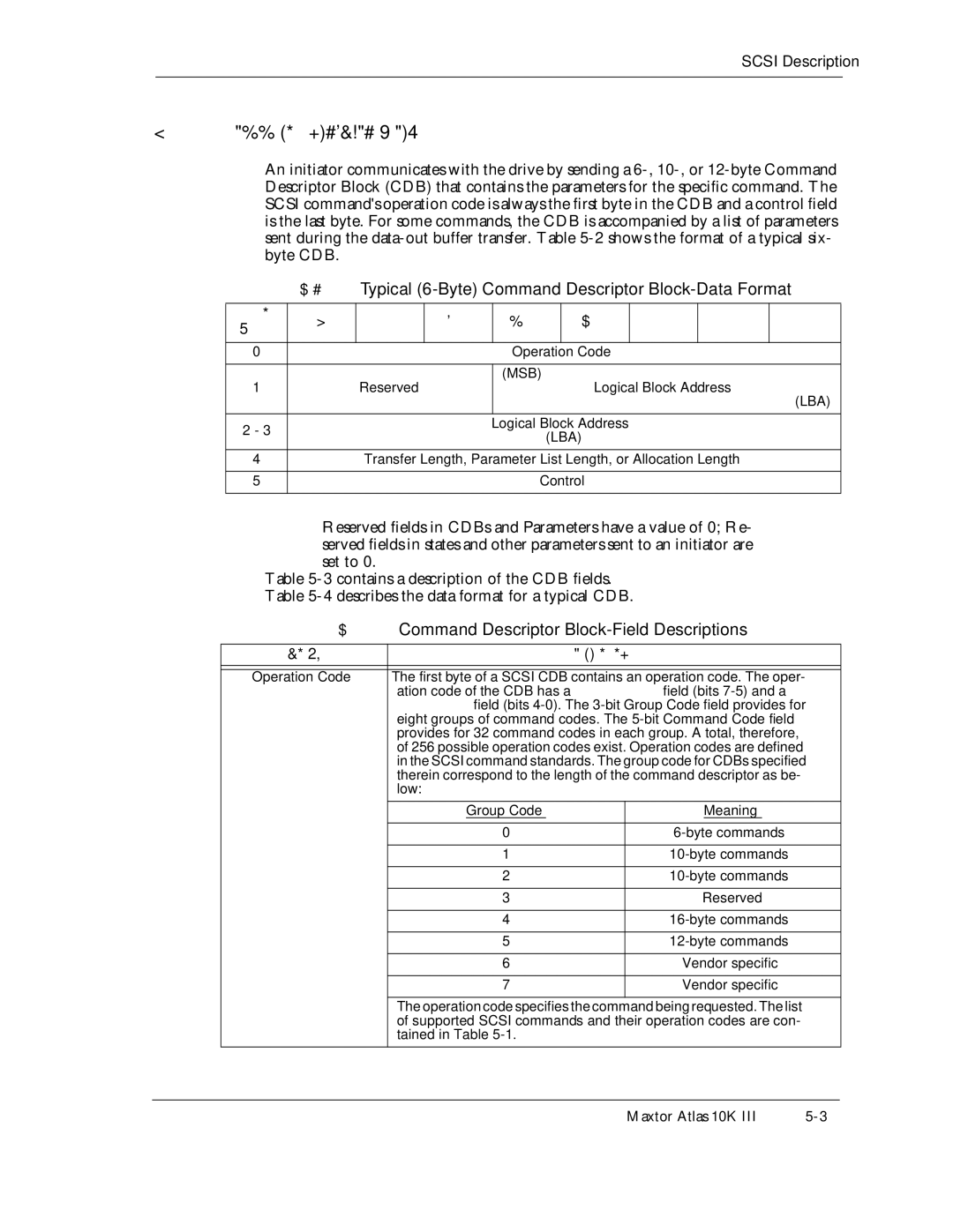 Maxtor 10K III manual Msb, Lba 