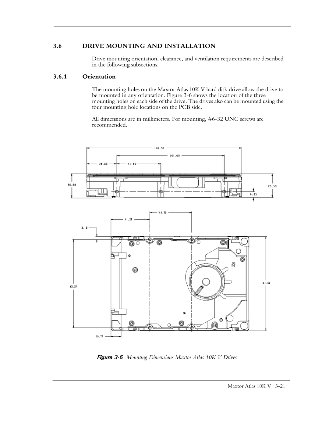 Maxtor 10K V manual Drive Mounting and Installation, Orientation 