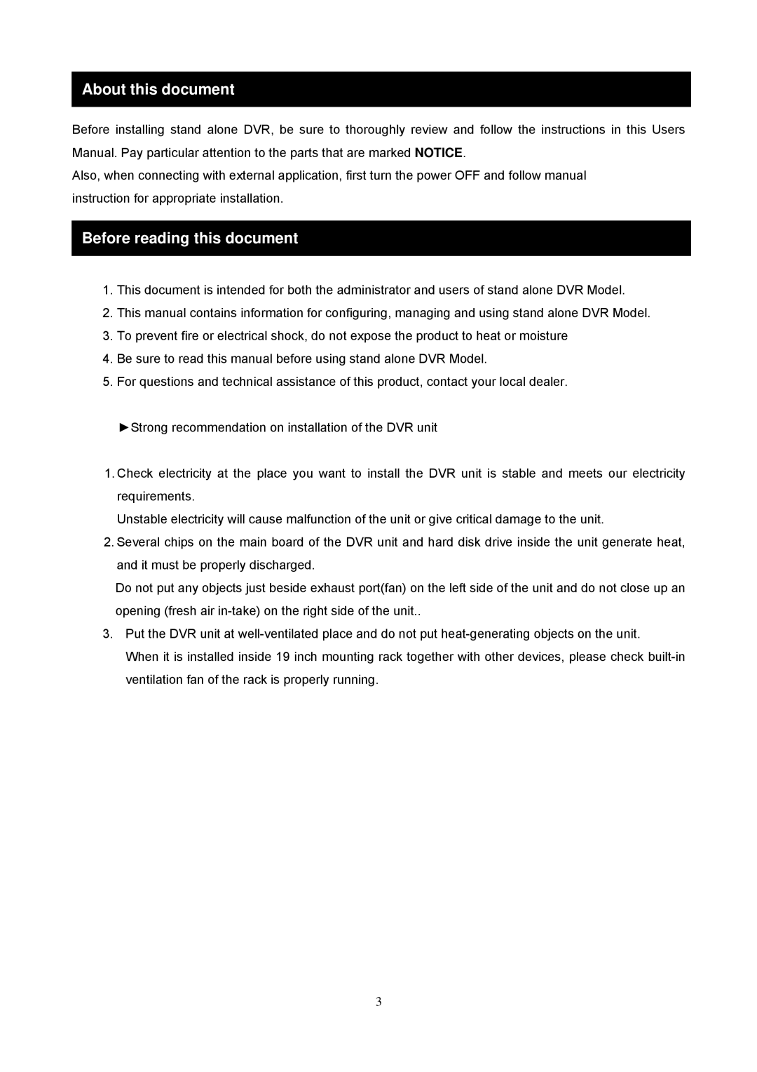 Maxtor 16 Channel Digital Video Recorder user manual About this document, Before reading this document 