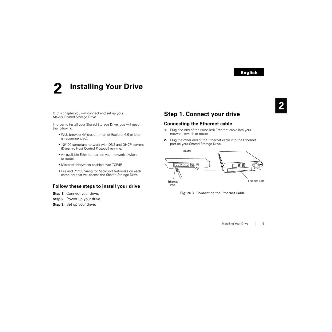 Maxtor 20274700 warranty Installing Your Drive, Connect your drive, Follow these steps to install your drive 