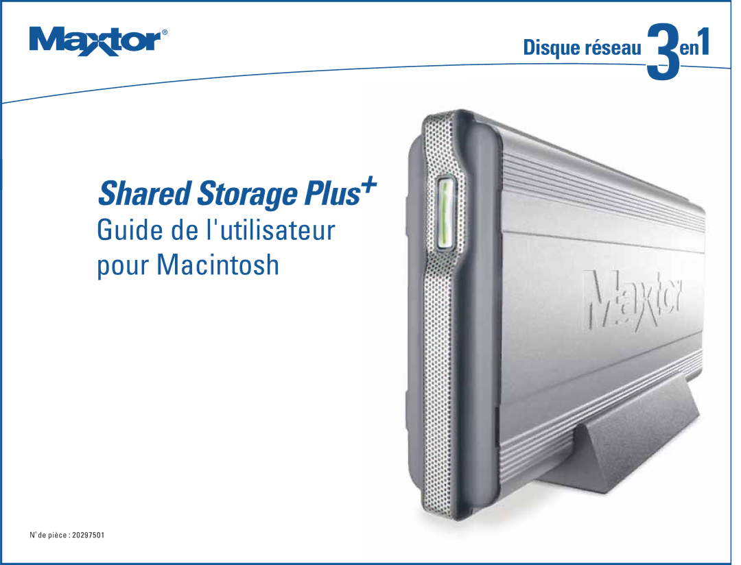 Maxtor 20297501 manual Shared Storage Plus+ 