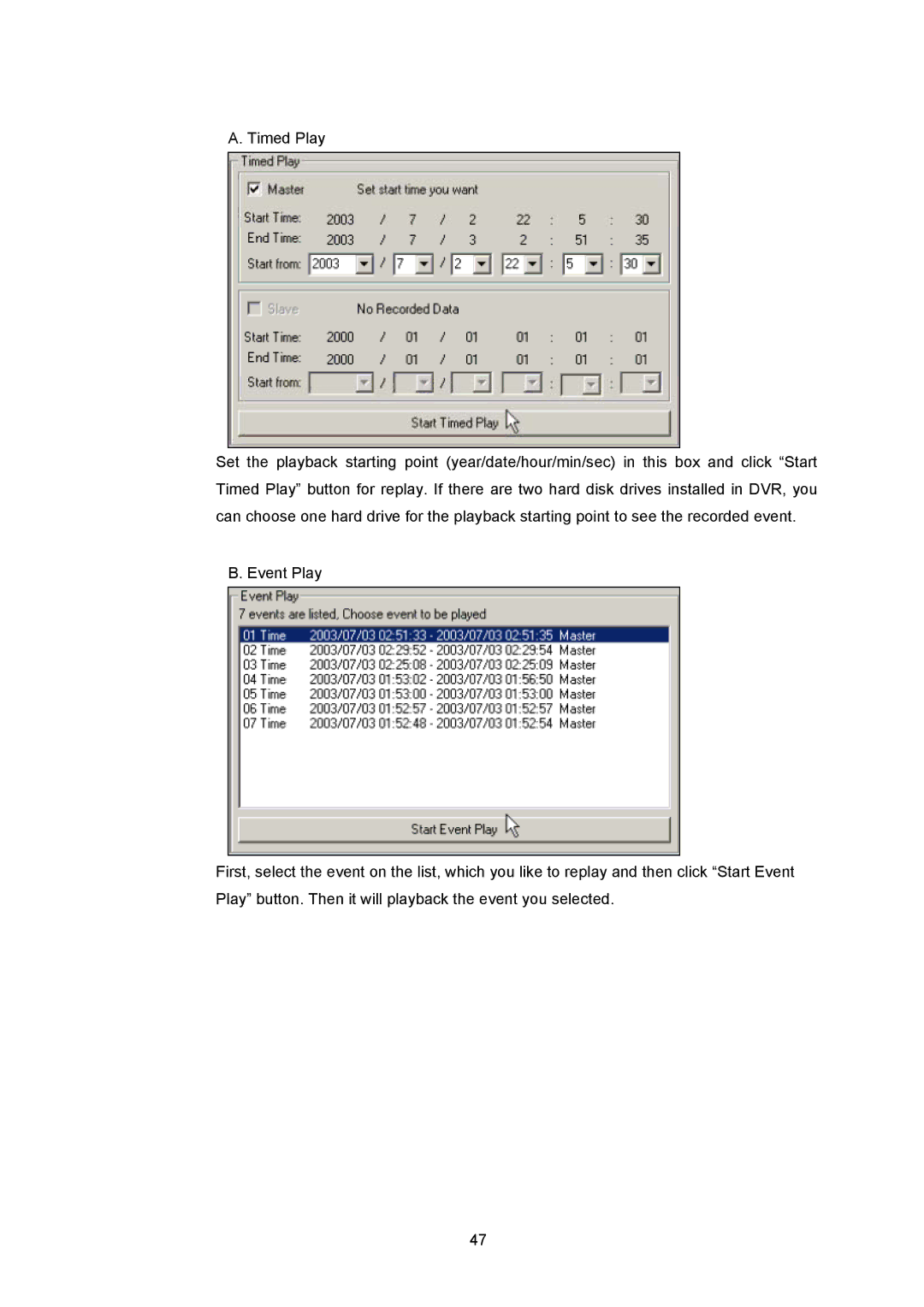 Maxtor 4-Channel DVR (Digital Video Recorder) user manual 