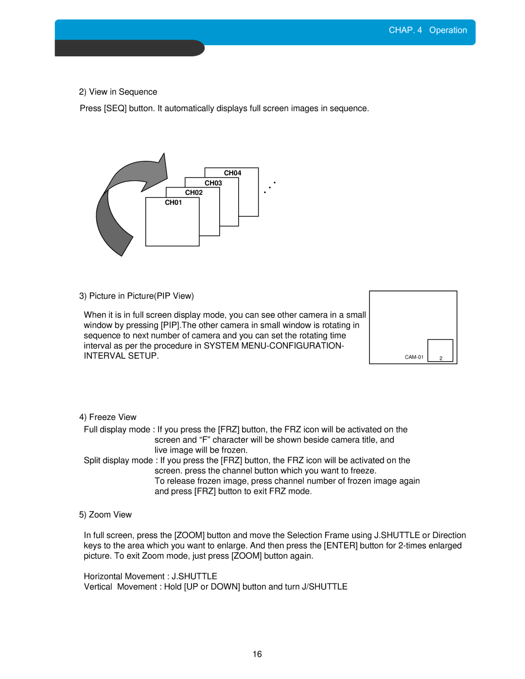 Maxtor 4Channel Stand-alone DVMR manual Interval Setup 