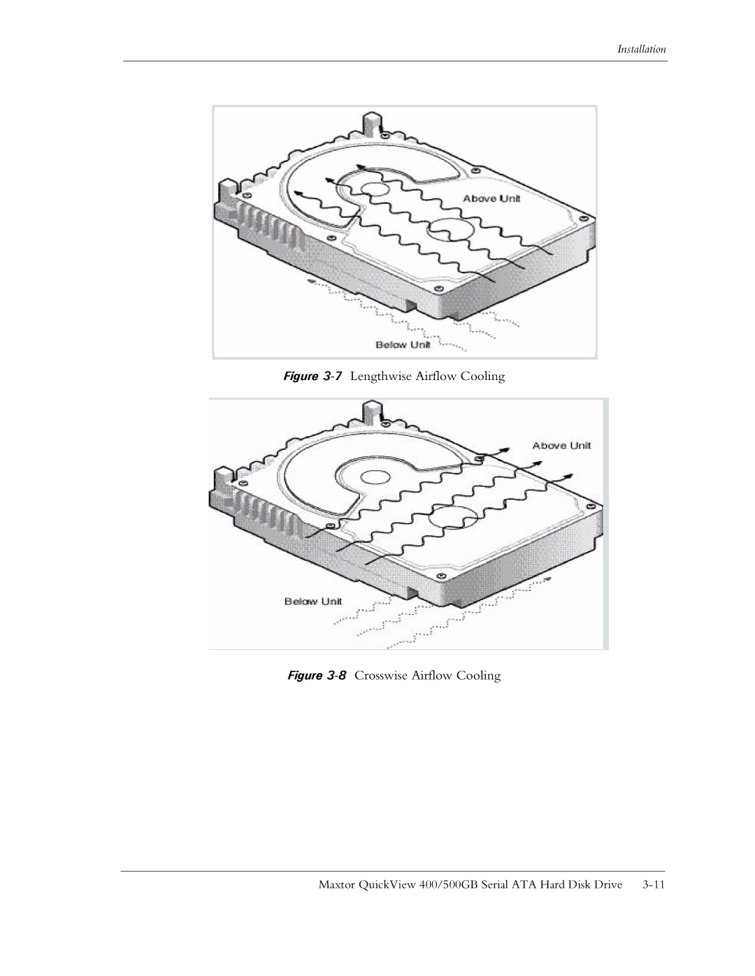 Maxtor ATA manual 7Lengthwise Airflow Cooling 