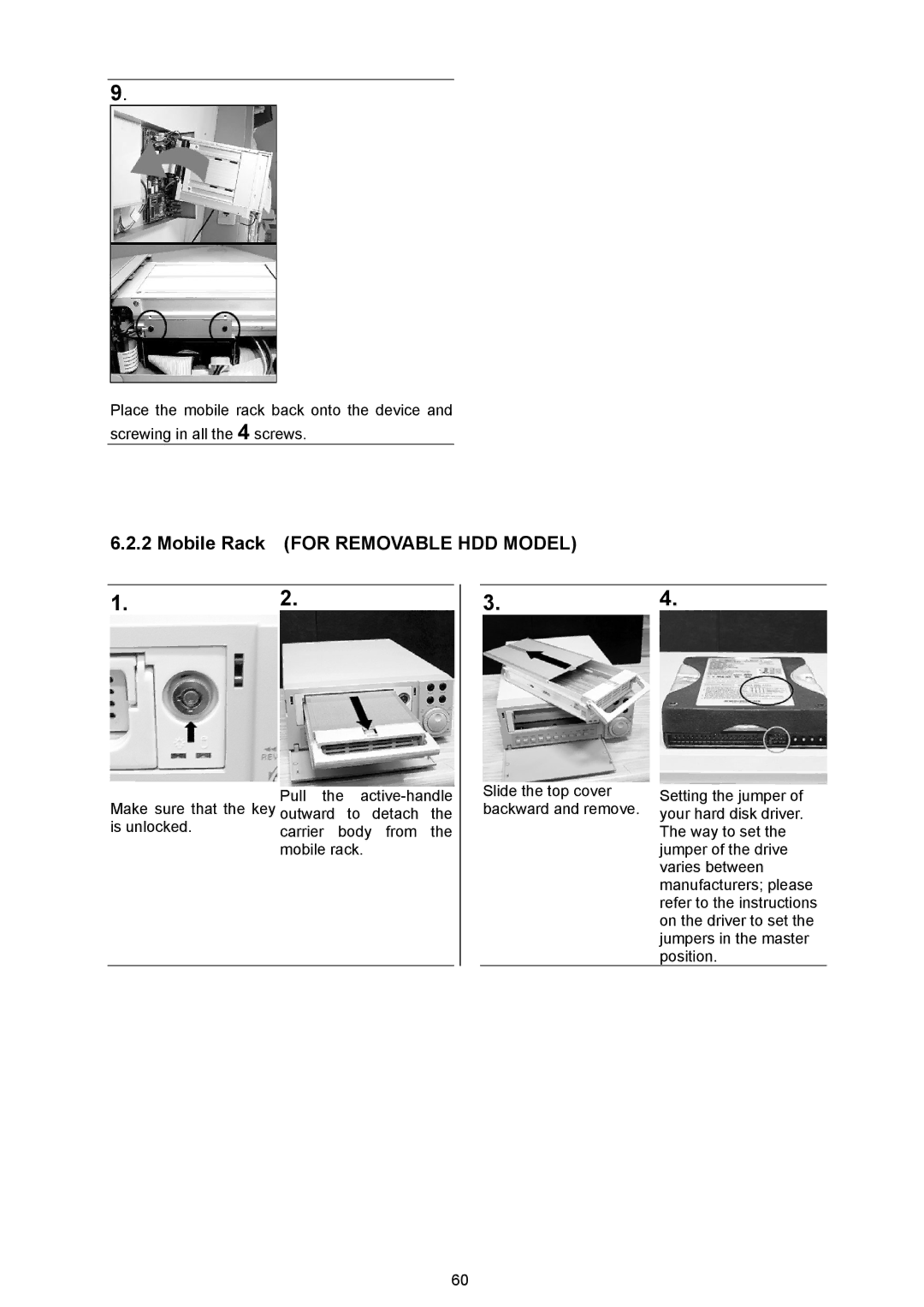 Maxtor AVE MVDR-5000 operation manual Mobile Rack for Removable HDD Model 