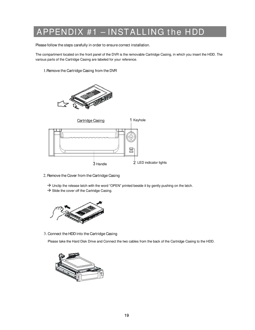 Maxtor CDR-04S manual Appendix #1 Installing the HDD 