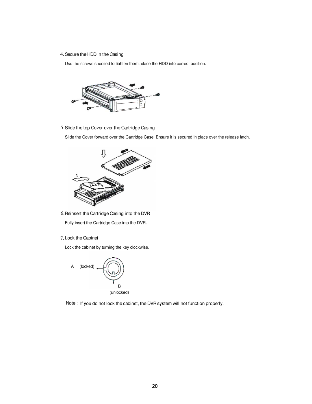 Maxtor CDR-04S manual Secure the HDD in the Casing 