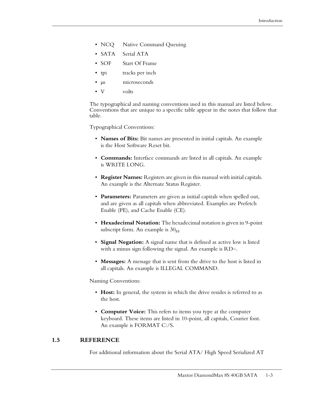 Maxtor Computer Drive manual Reference, Sof 