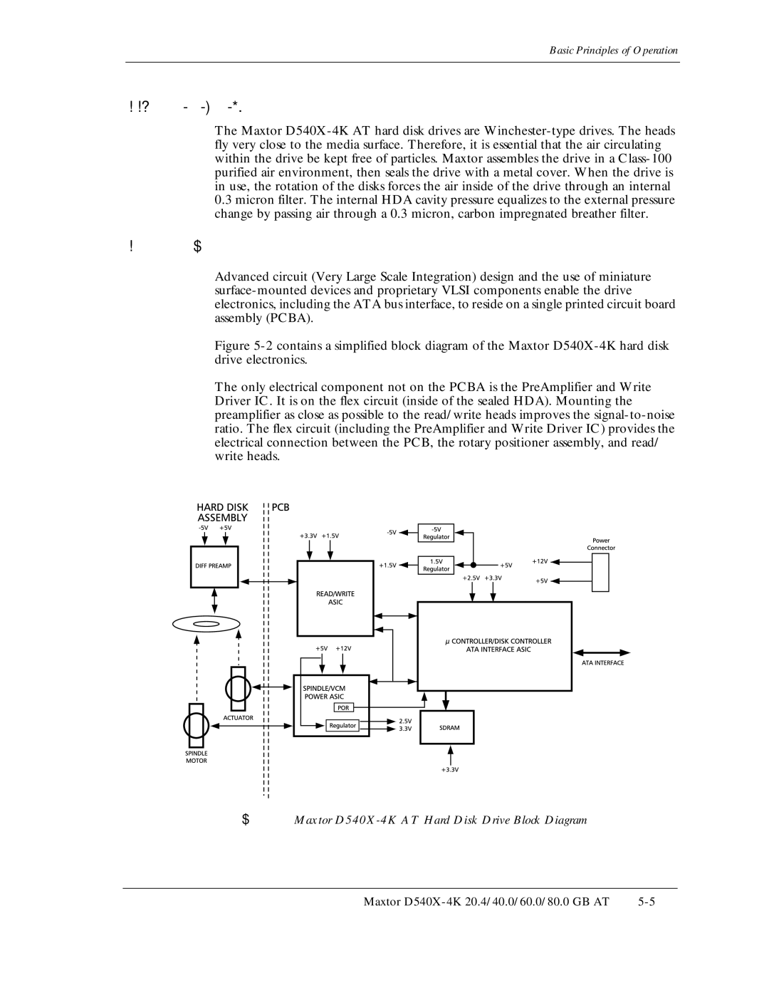 Maxtor manual Maxtor D540X-4K AT Hard Disk Drive Block Diagram 