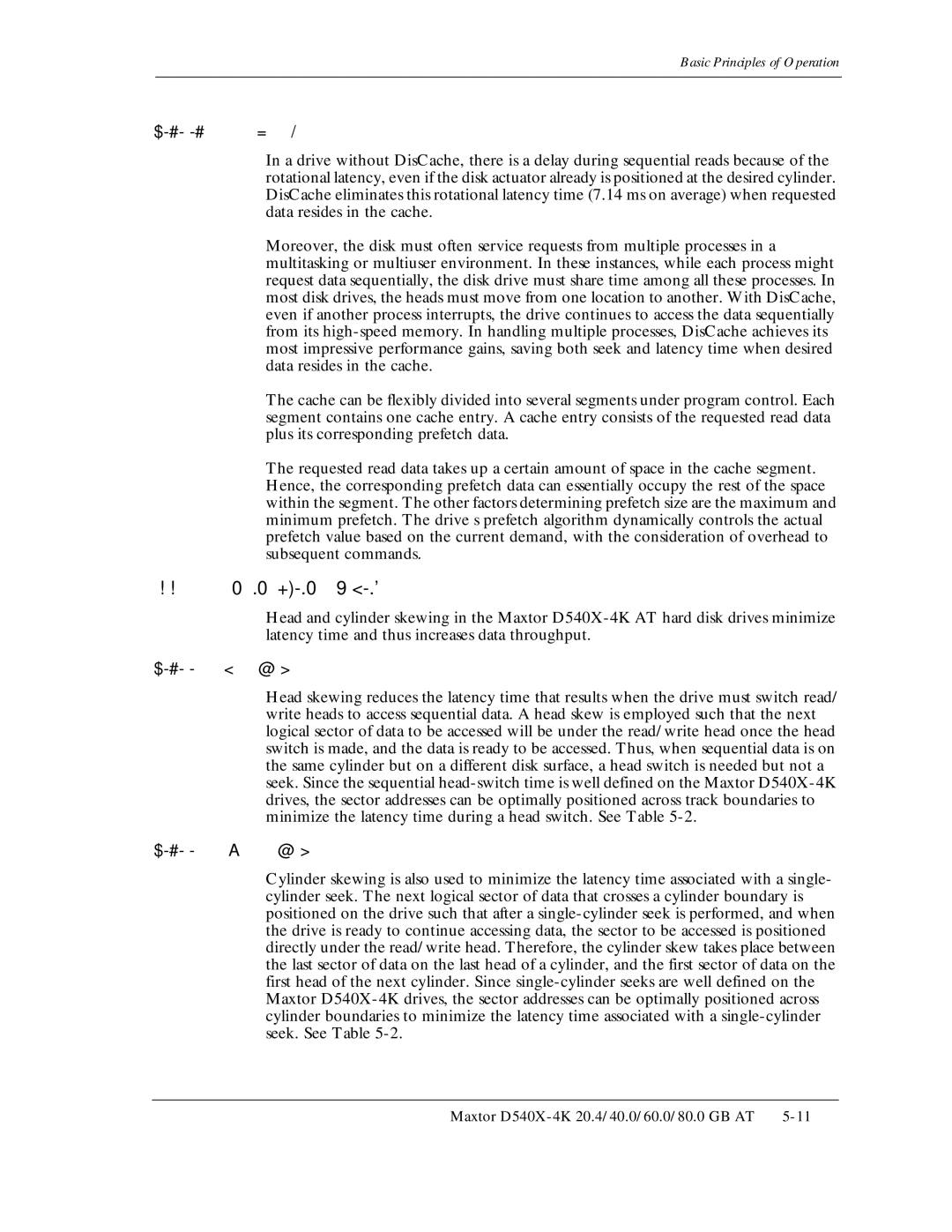 Maxtor D540X-4K manual Latency time and thus increases data throughput 