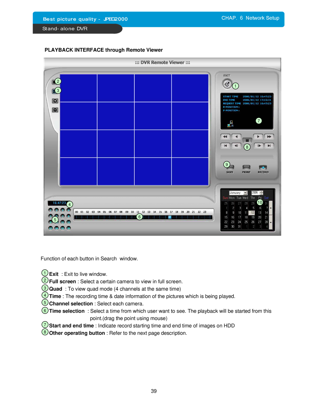 Maxtor DVMR manual Playback Interface through Remote Viewer 