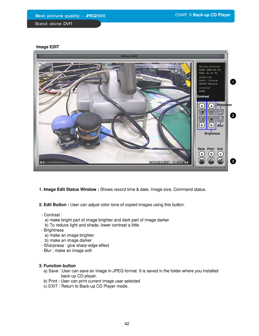 Maxtor DVMR manual Image Edit 