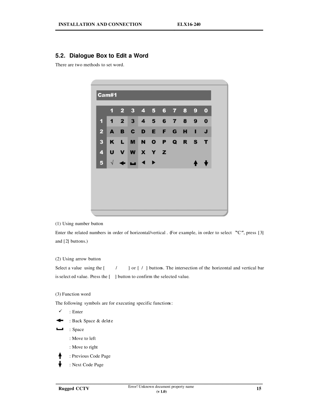 Maxtor ELX16-240 manual Dialogue Box to Edit a Word 