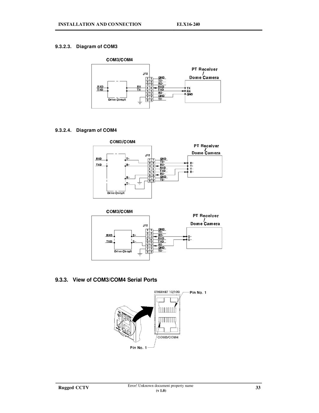 Maxtor ELX16-240 manual View of COM3/COM4 Serial Ports 