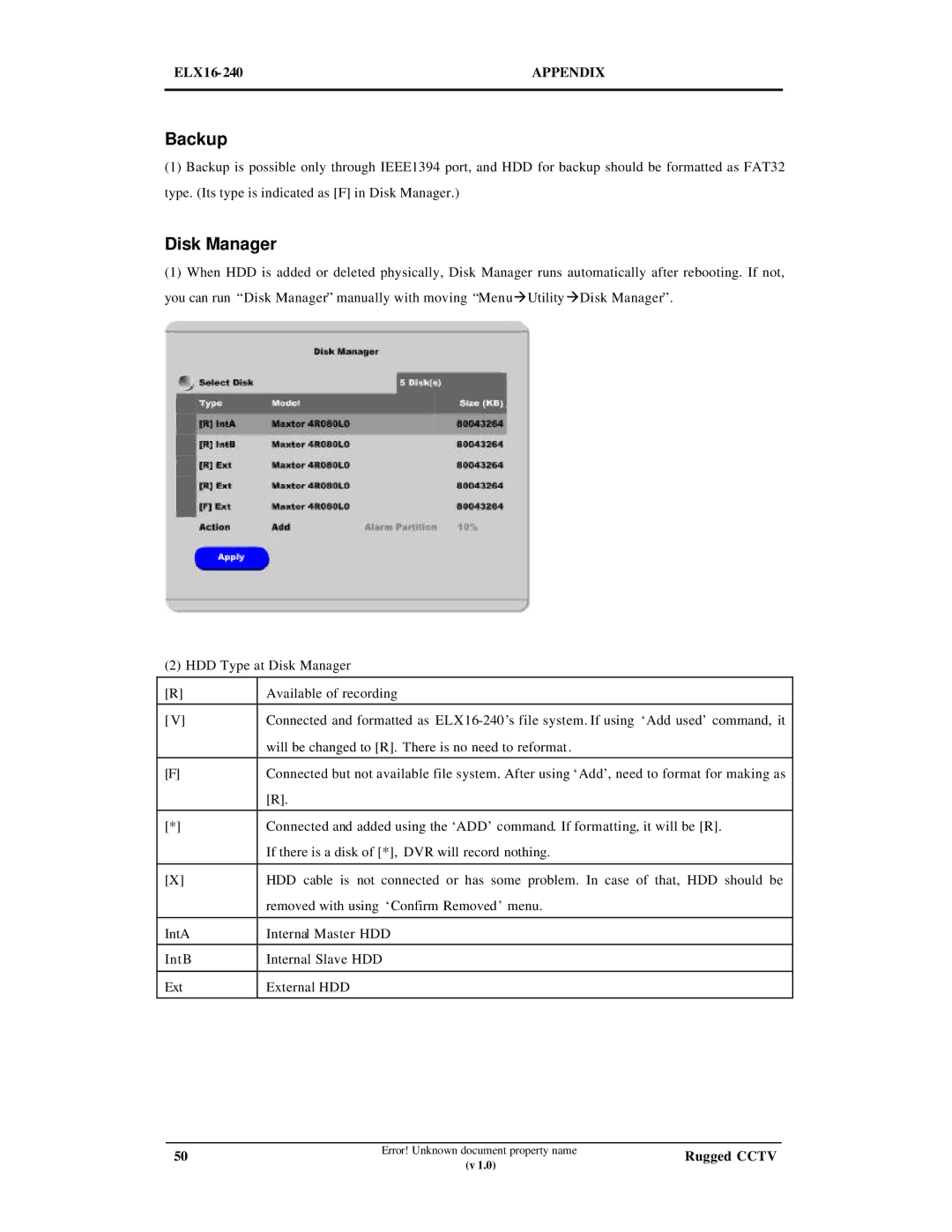 Maxtor ELX16-240 manual Backup, Disk Manager 