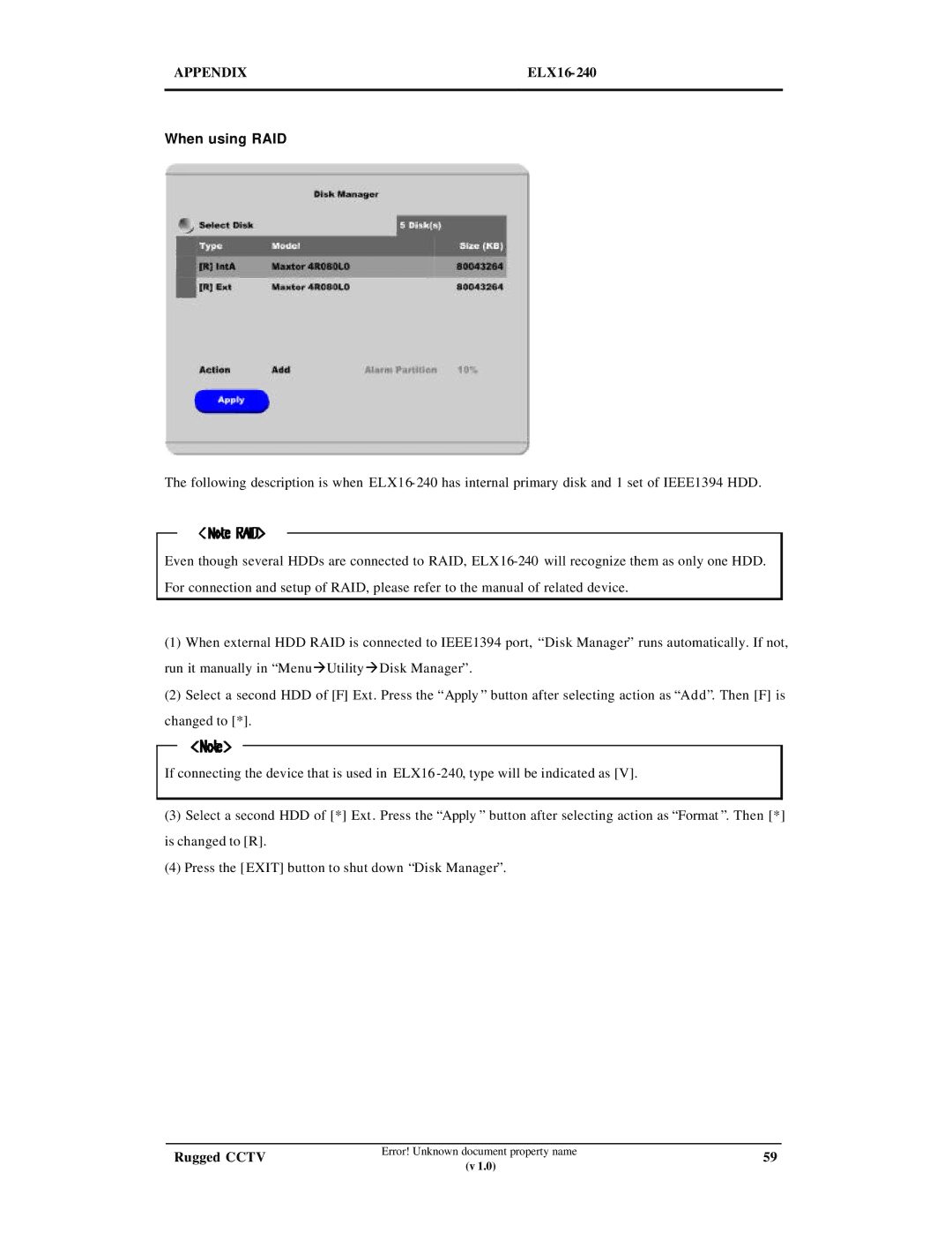 Maxtor ELX16-240 manual When using RAID 