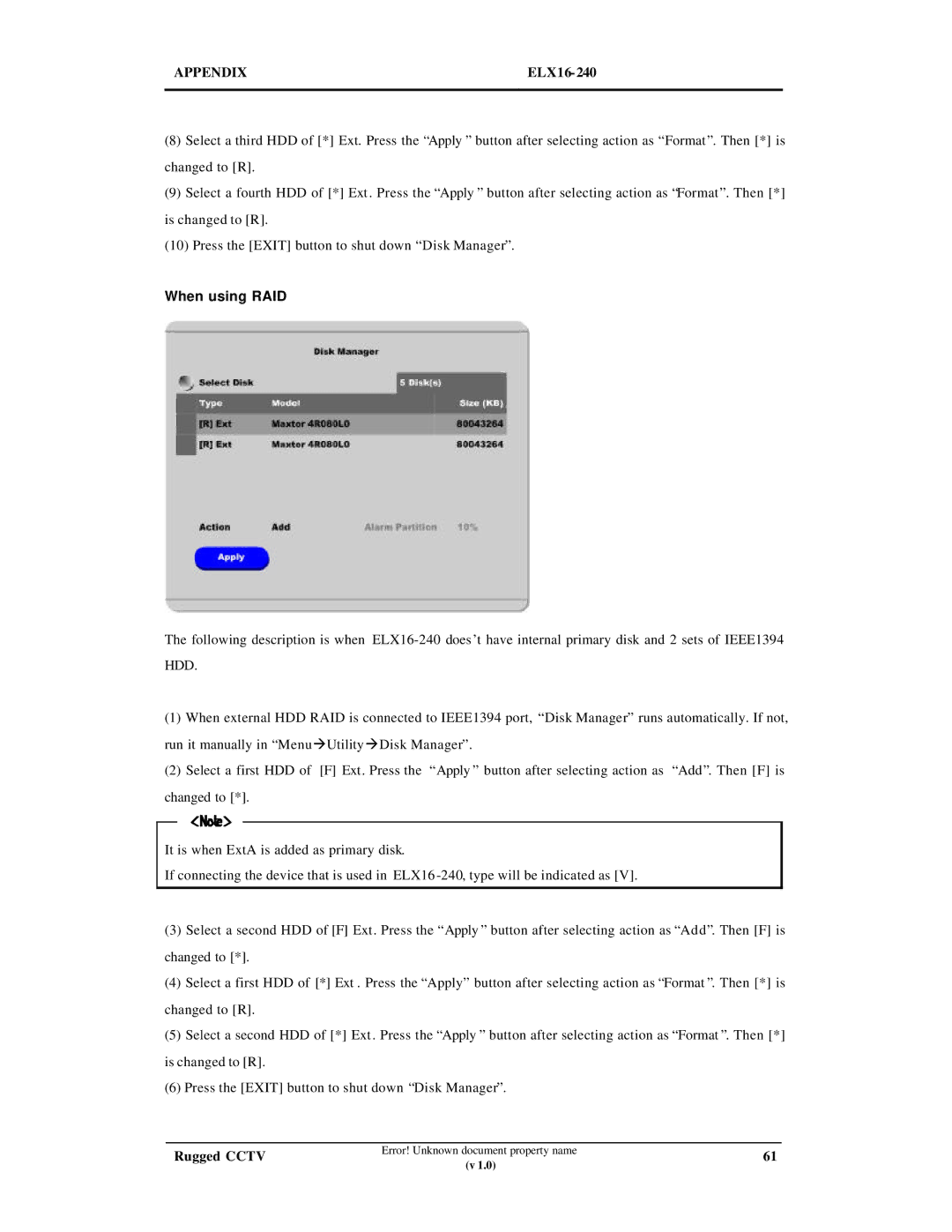 Maxtor ELX16-240 manual When using RAID 