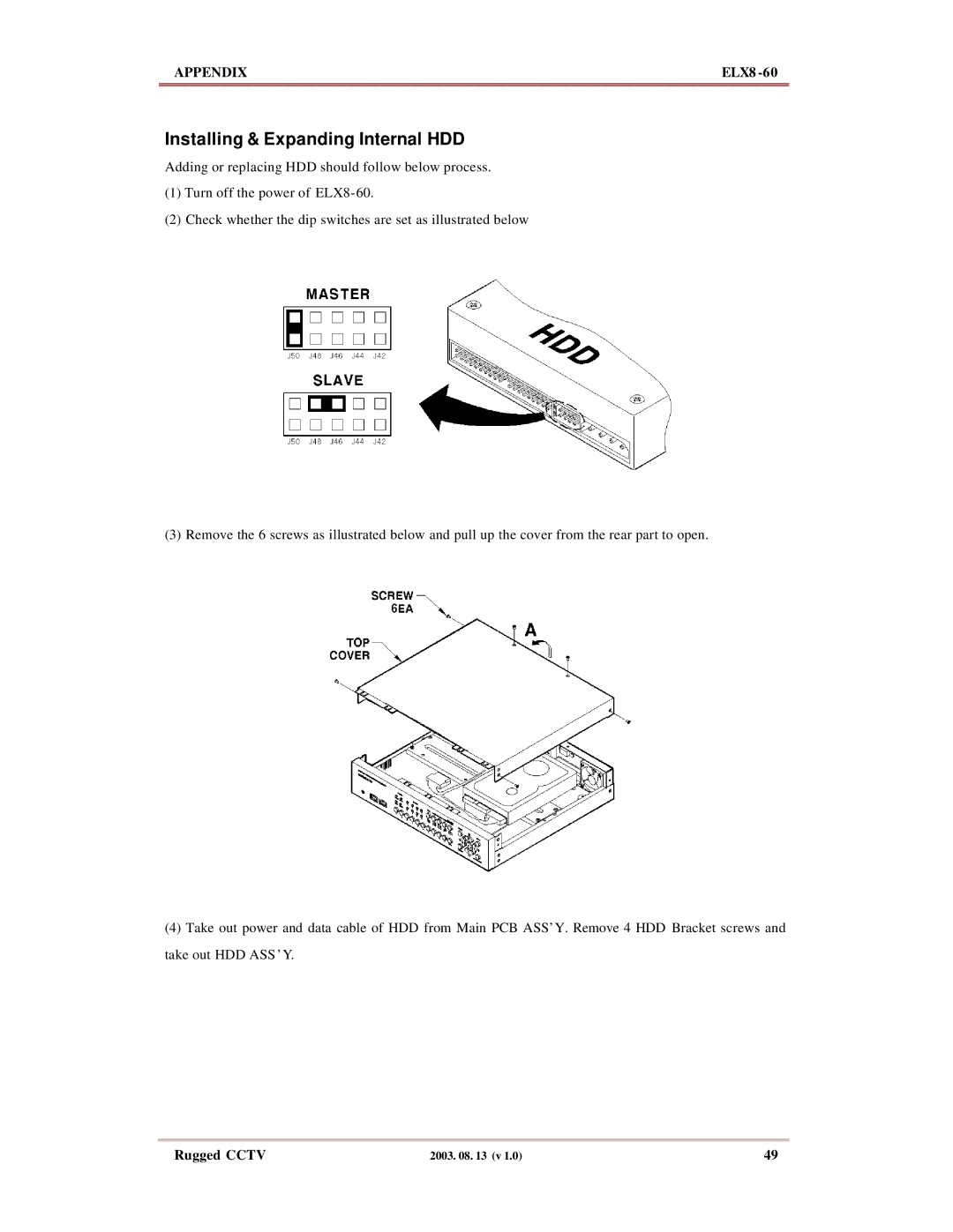 Maxtor ELX8-60 manual Installing & Expanding Internal HDD 