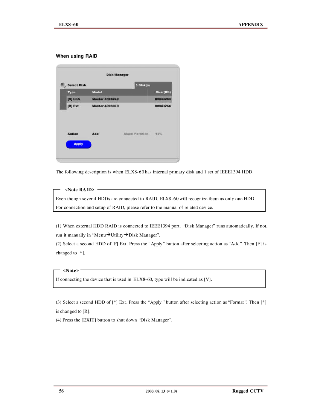 Maxtor ELX8-60 manual When using RAID 