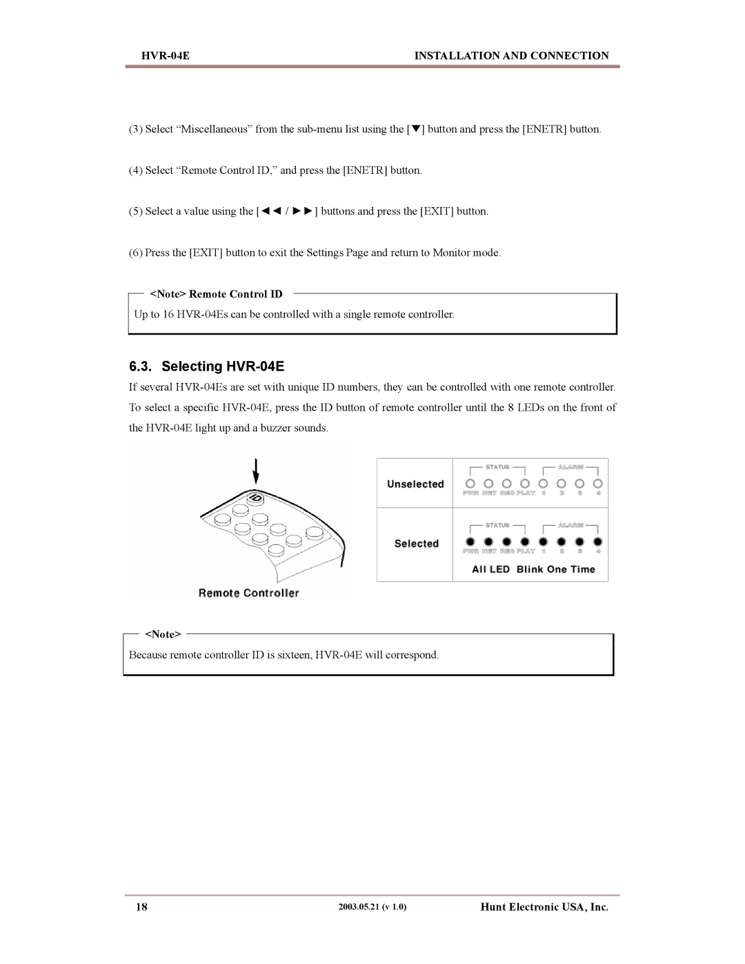 Maxtor manual Selecting HVR-04E 