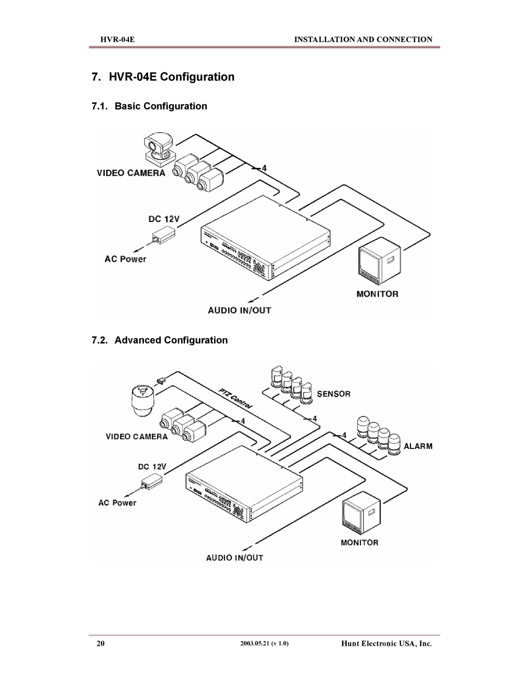 Maxtor manual HVR-04E Configuration, Basic Configuration Advanced Configuration 