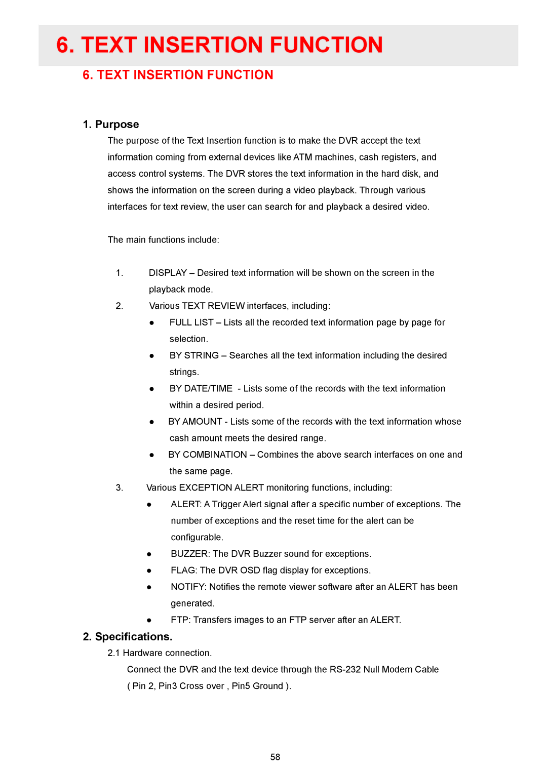 Maxtor MV-DR3000 operation manual Purpose, Specifications 