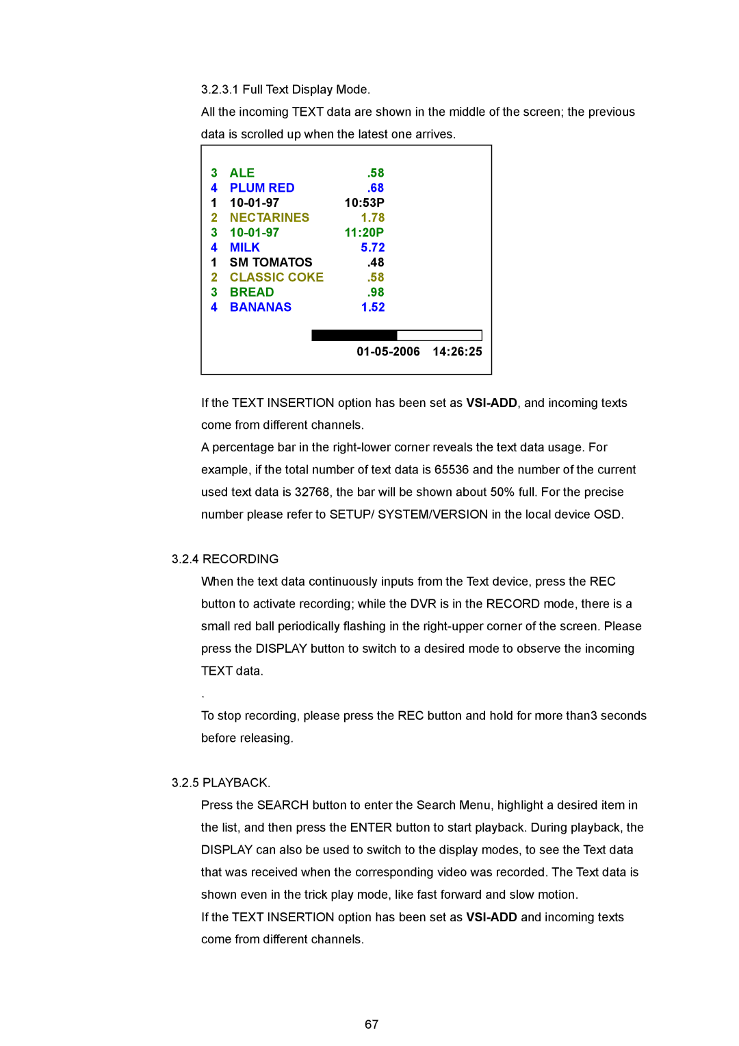 Maxtor MV-DR3000 operation manual Recording, Playback 