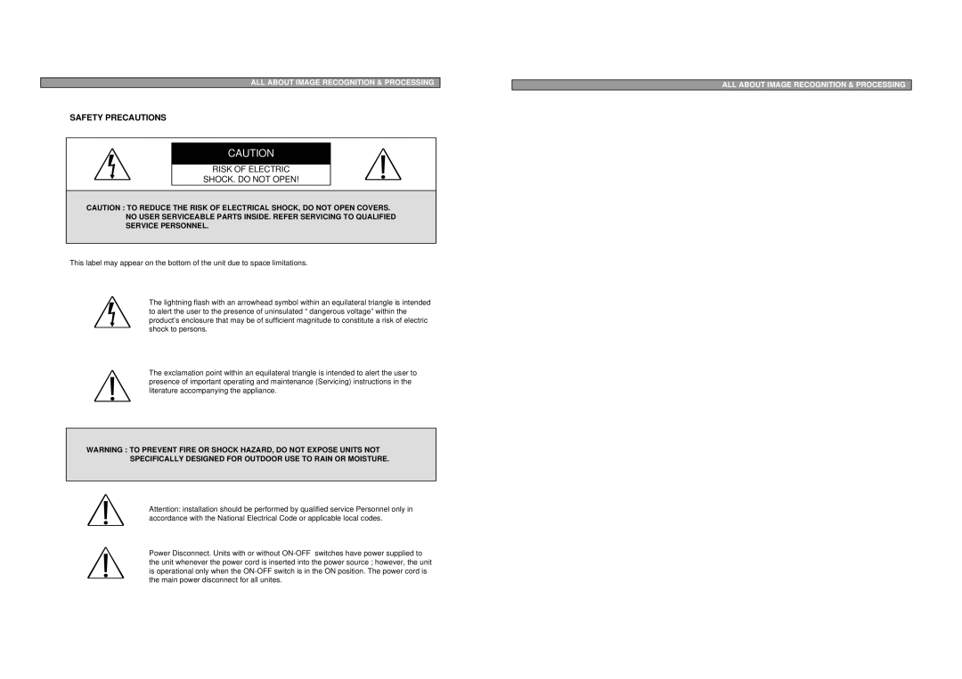 Maxtor pmn user manual Safety Precautions 